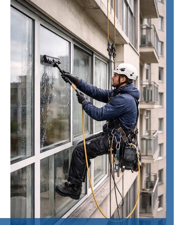 Мойка балконного остекления в Соликамске от 3607 р. | ВЫСОТНИК-Слк