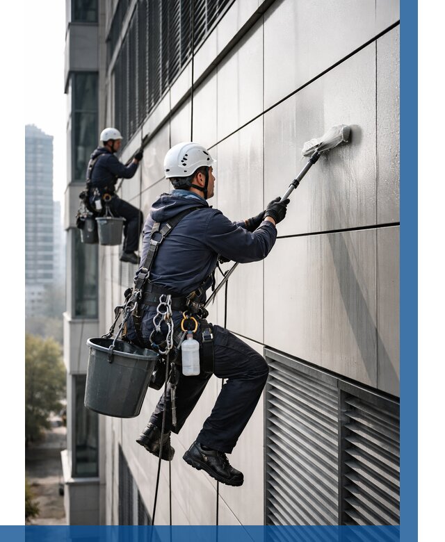 Мойка вентилируемого фасада в Соликамске от 258 р. | ВЫСОТНИК-Слк