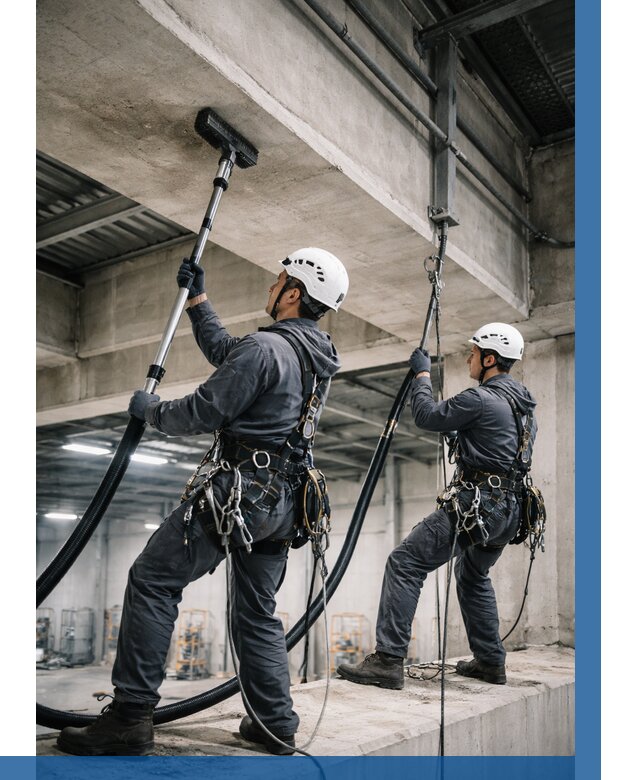 Обеспыливание потолочных конструкций в Соликамске от 258 р. |ВЫСОТНИК-Слк