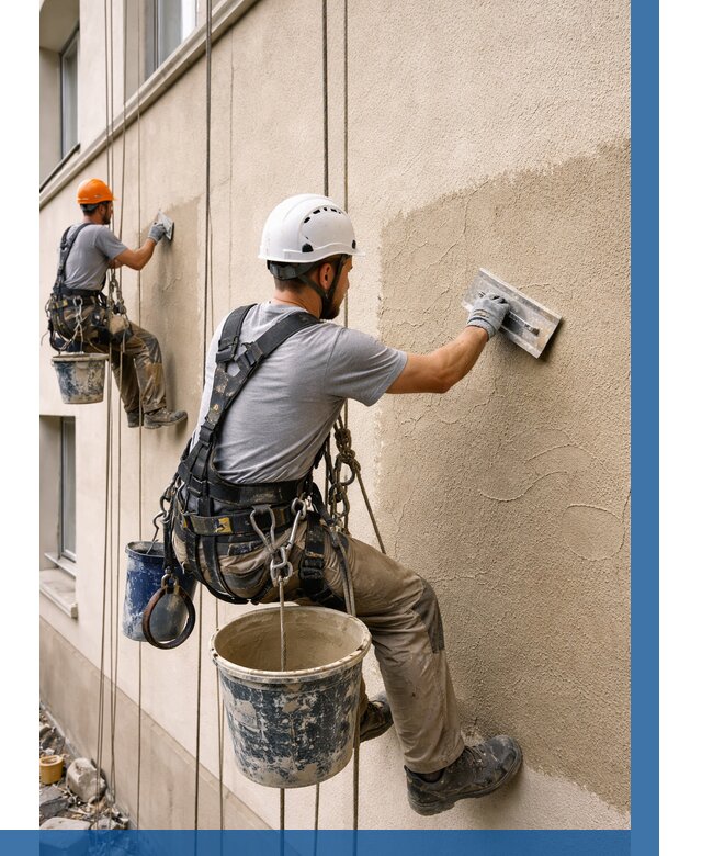 Декоративная штукатурка фасада в Соликамске от 1237 р. | ВЫСОТНИК-Слк