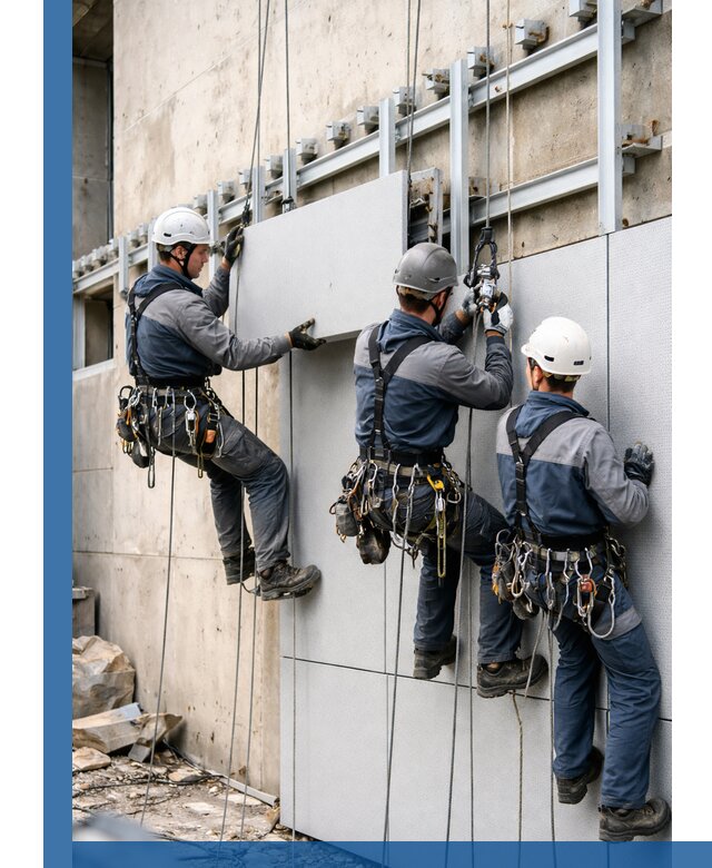 Монтаж вентилируемого фасада в Соликамске под ключ с гарантией качества