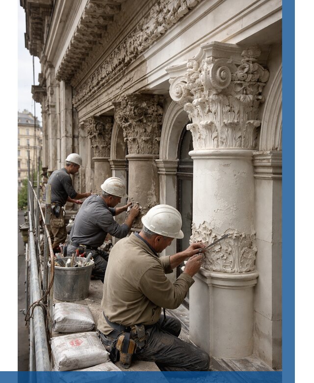 Реставрация фасадной лепнины в Соликамске от 2576 р. | ВЫСОТНИК-Слк