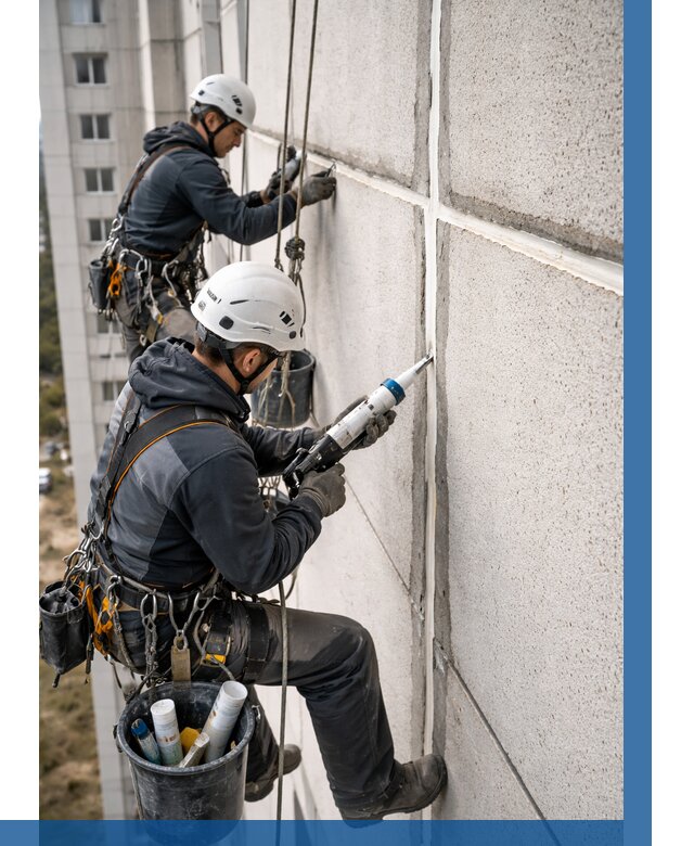 Герметизация межпанельных швов в Соликамске от 721 р. | ВЫСОТНИК-Слк