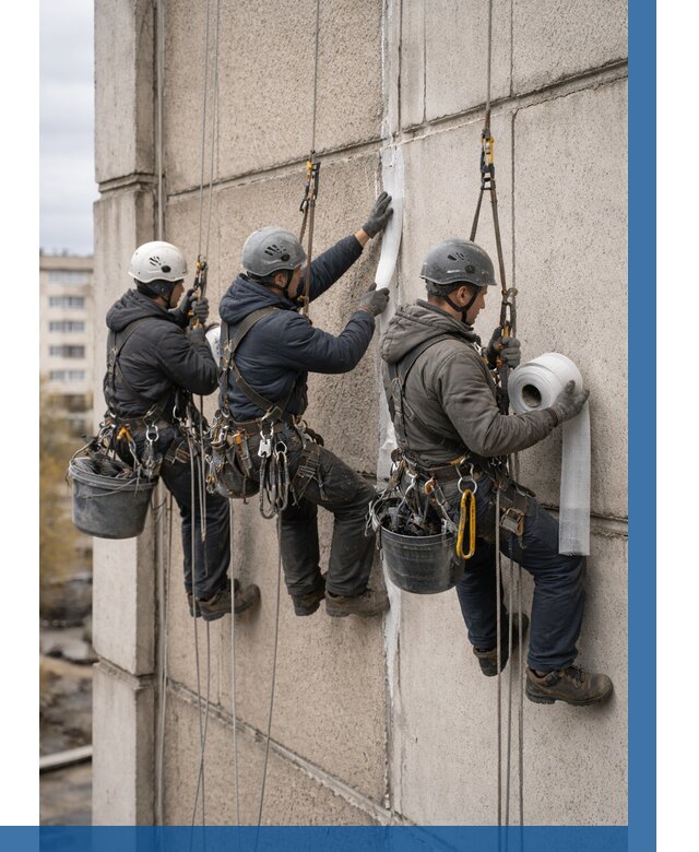 Ремонт межпанельных швов в Соликамске от 773 р. | ВЫСОТНИК-Слк