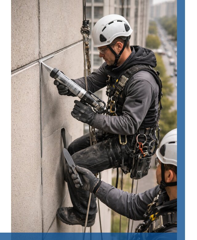 Первичная герметизация швов в Соликамске от 618 р. | ВЫСОТНИК-Слк