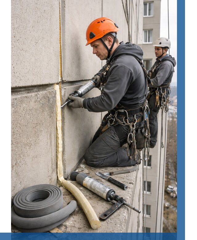 Теплый шов межпанельные швы в Соликамске от 721 р. | ВЫСОТНИК-Слк