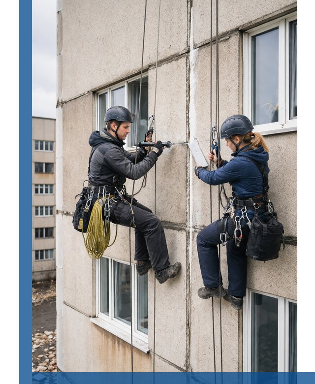Герметизация межпанельных швов тёплым швом в Соликамске
