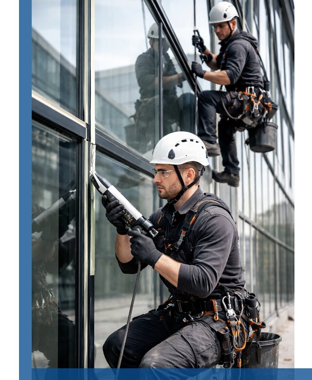 Герметизация витражных швов в Соликамске для зданий и фасадов