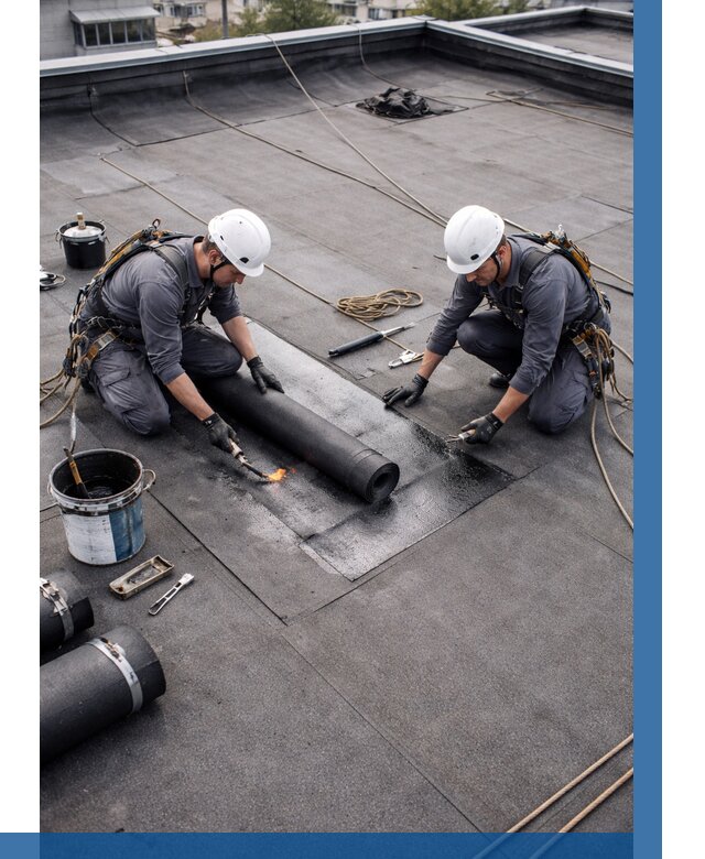 Ремонт мягкой кровли под ключ в Соликамске от 721 р. | ВЫСОТНИК-Слк