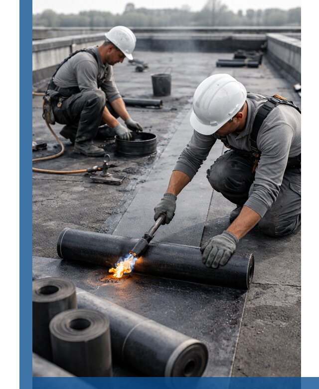 Ремонт рулонной кровли в Соликамске герметизация и восстановление