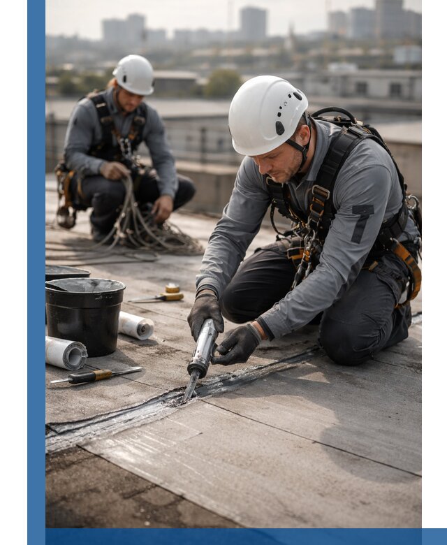 Аварийное и капитальное устранение протечек кровли в Соликамске