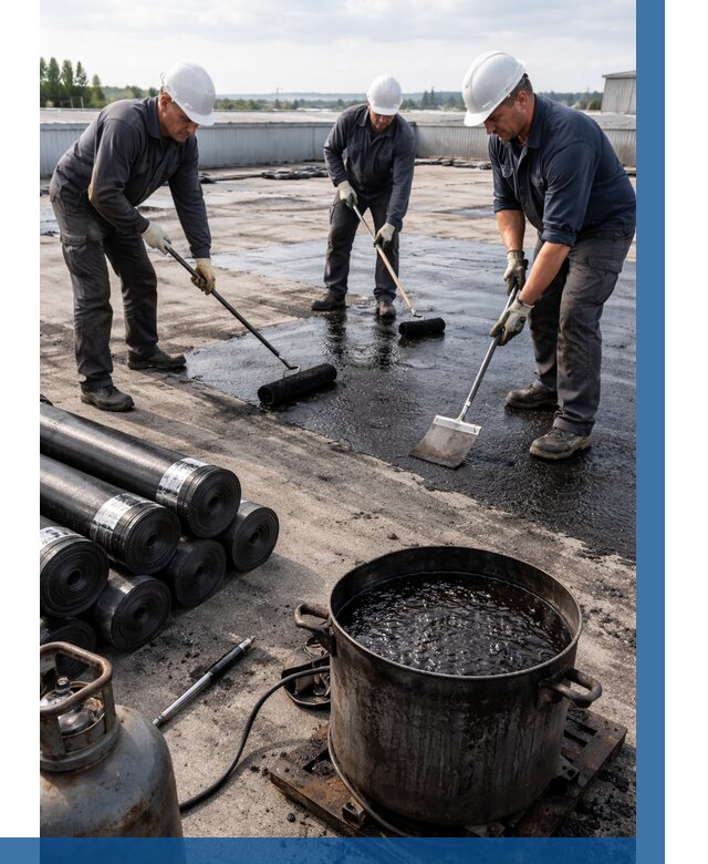 Гидроизоляция кровли мастикой в Соликамске от 618 р. | ВЫСОТНИК-Слк