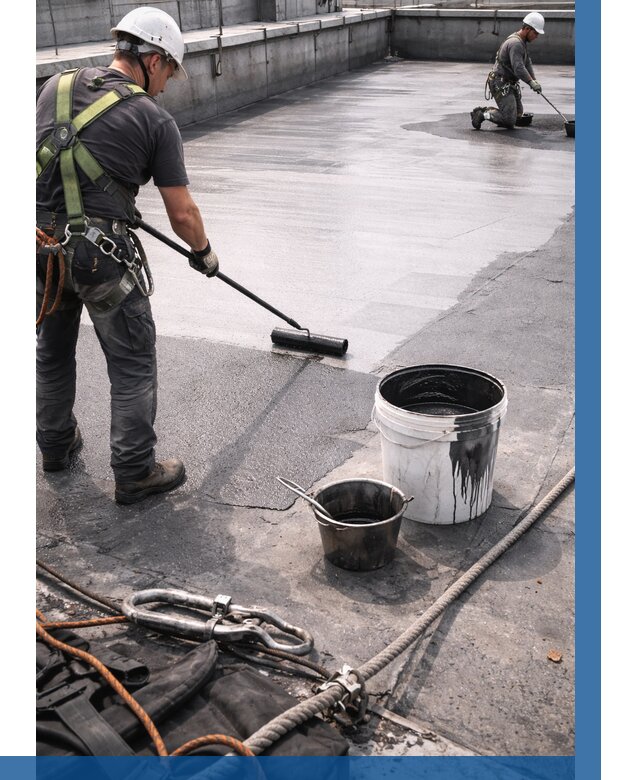 Гидроизоляция кровли жидкой резиной в Соликамске от 515 р. | ВЫСОТНИК-Слк