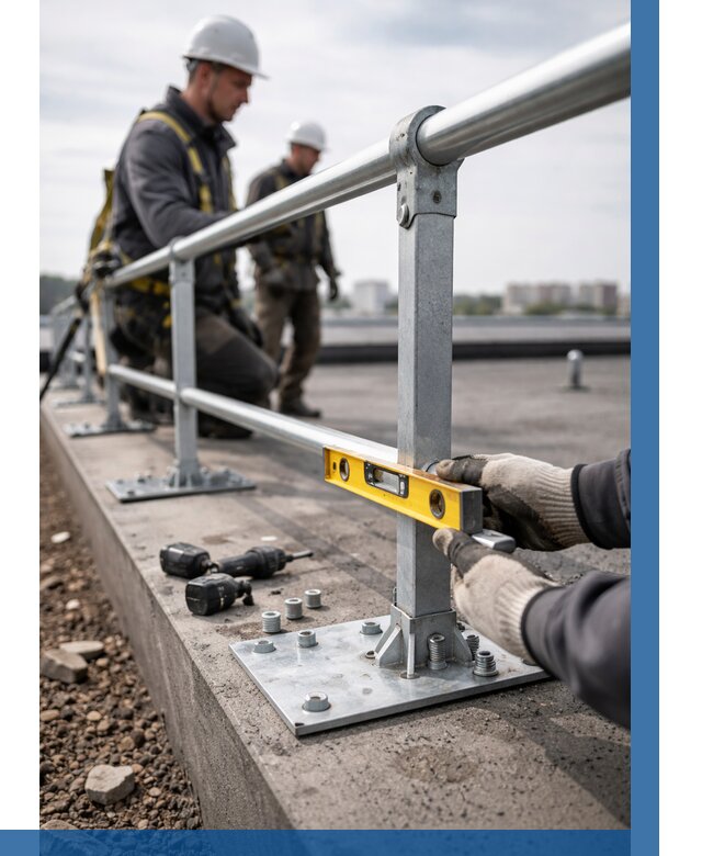 Монтаж кровельного ограждения в Соликамске от 1237 р. | ВЫСОТНИК-Слк