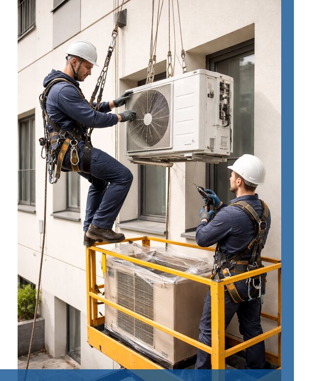 Демонтаж внешнего блока кондиционера в Соликамске от 3607 р. | ВЫСОТНИК-Слк