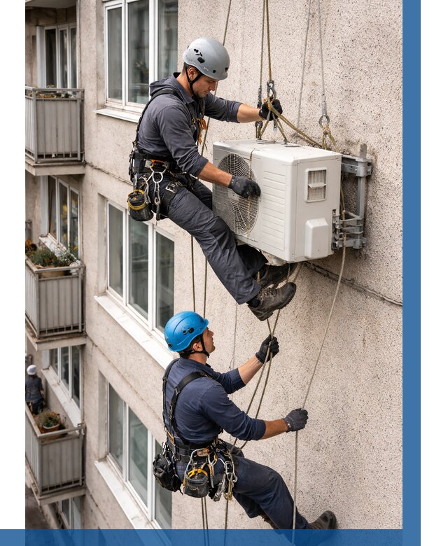 Перенос внешнего блока кондиционера в Соликамске от 9275 р.| ВЫСОТНИК-Слк