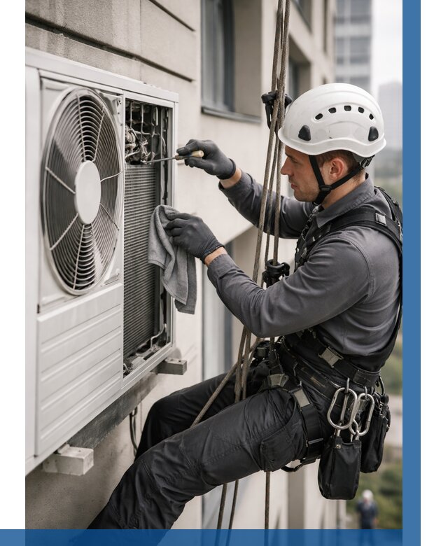 Обслуживание внешнего блока кондиционера в Соликамске от 2782 р.ВЫСОТНИК-Слк