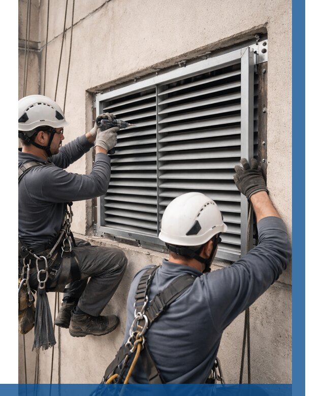 Монтаж вентиляционных решеток в Соликамске от 4637 р. | ВЫСОТНИК-Слк