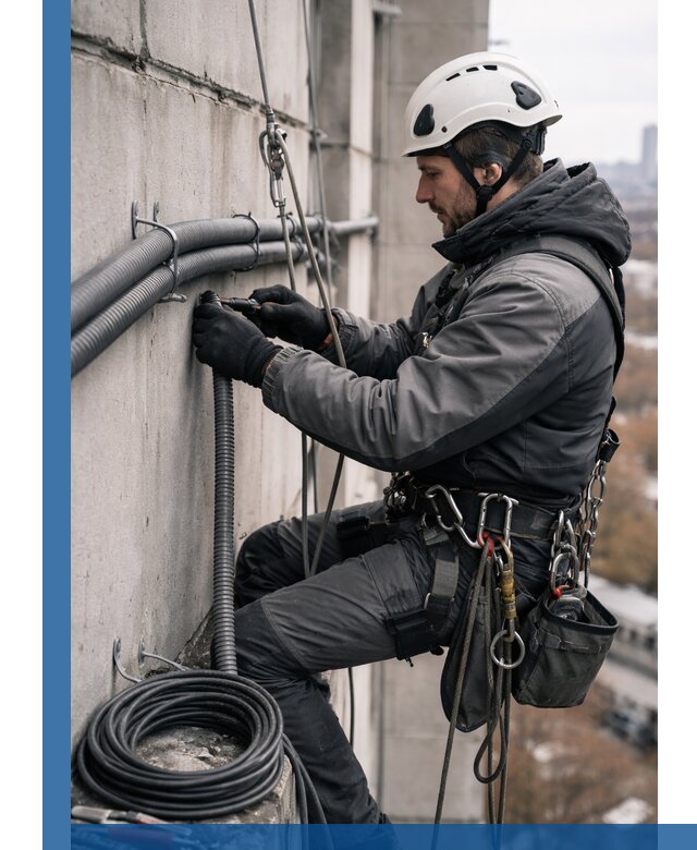 Профессиональный монтаж гофры для кабеля в Соликамске с гарантией