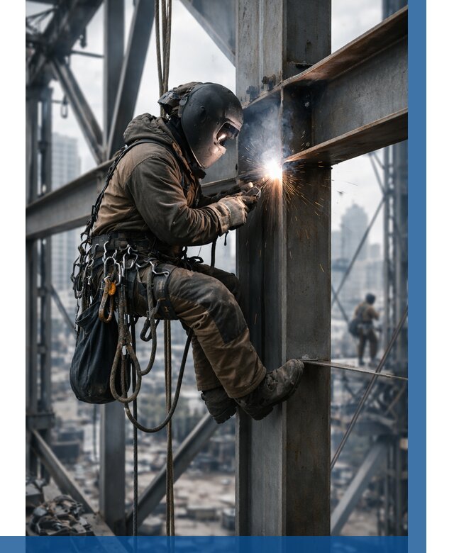 Высотные сварочные работы в Соликамске от 3607 р. | ВЫСОТНИК-Слк