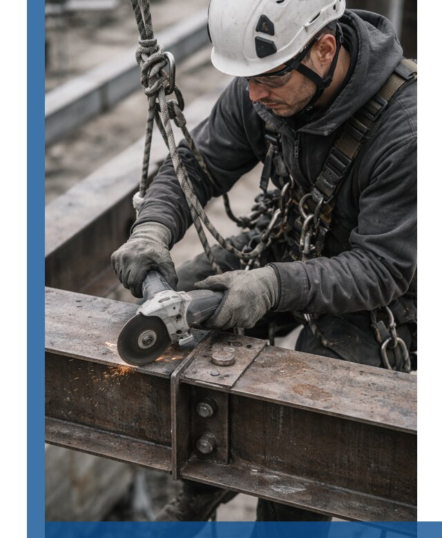 Резка металла на высоте в Соликамске для зданий и конструкций