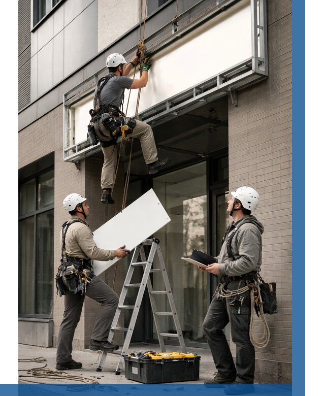 Монтаж светового короба в Соликамске от 6698 р. | ВЫСОТНИК-Слк