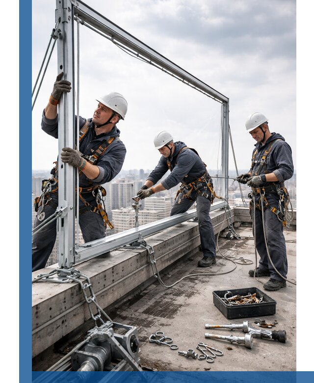 Монтаж крышных рекламных конструкций под ключ в Соликамске