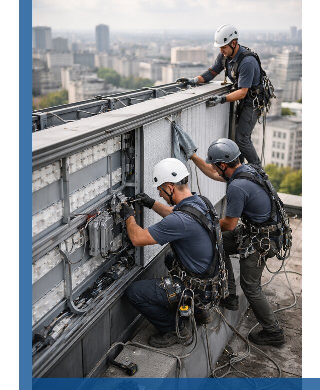 Профессиональное обслуживание крышной рекламы в Соликамске под ключ