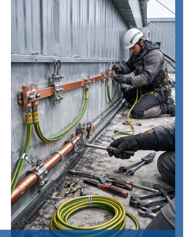 Монтаж заземления здания в Соликамске от 25763 р. | ВЫСОТНИК-Слк