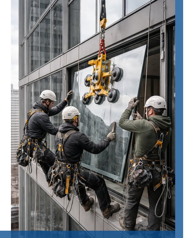 Фасадное остекление зданий под ключ в Соликамске от 10305 р. | ВЫСОТНИК-Слк