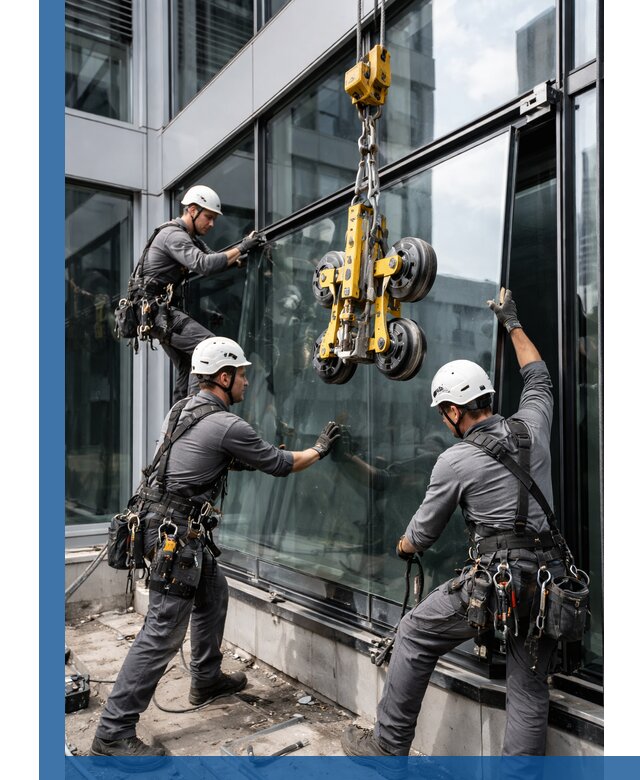 Структурное остекление фасадов в Соликамске монтаж и обслуживание