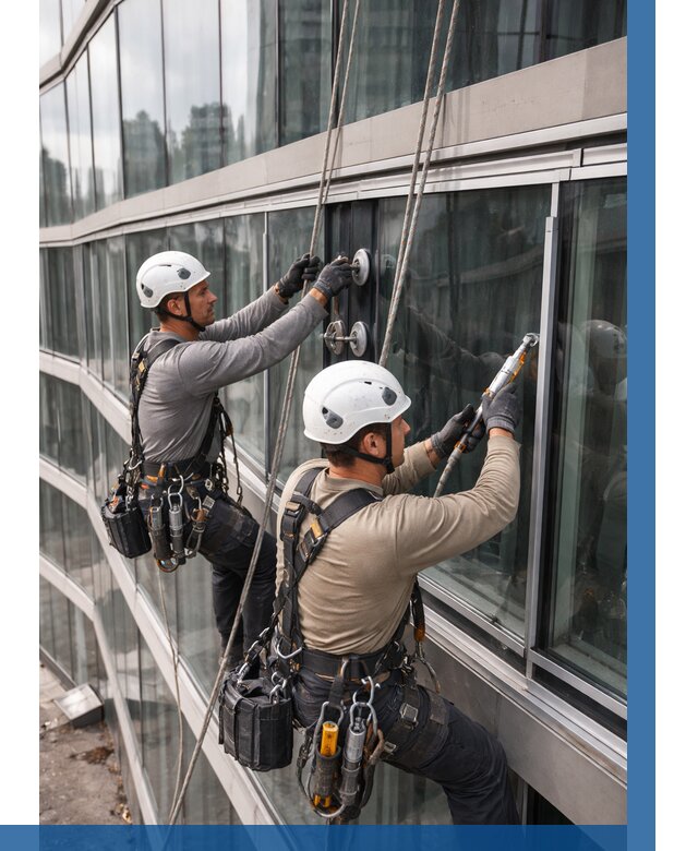 Радиусное остекление фасада в Соликамске от 12366 р. | ВЫСОТНИК-Слк