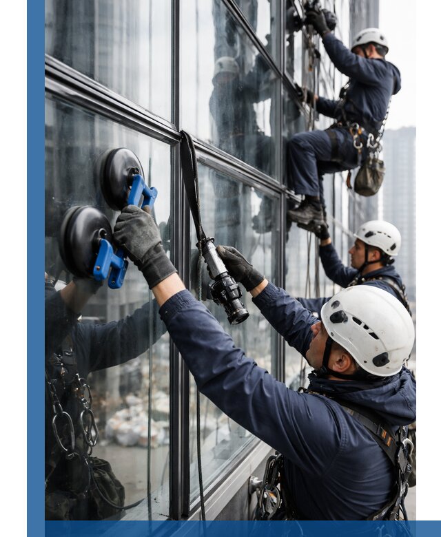 Радиусное остекление фасадов под ключ в Соликамске с гарантиями