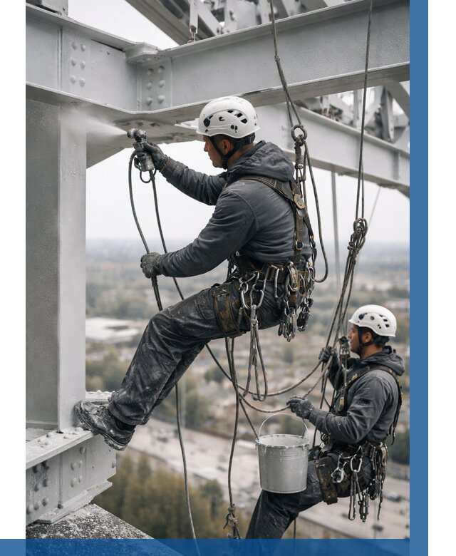 Покраска металлоконструкций на высоте в Соликамске 361 р |ВЫСОТНИК-Слк