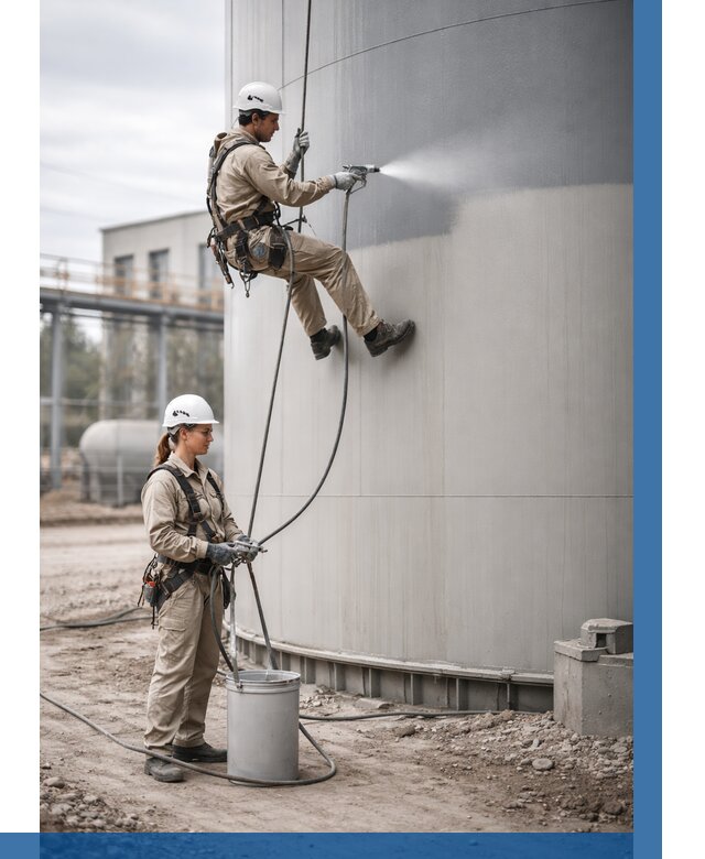 Покраска резервуаров в Соликамске от 1237 р. | ВЫСОТНИК-Слк — заказать