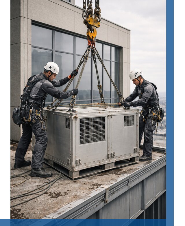 Такелажные работы на высоте в Соликамске от 8244 р. | ВЫСОТНИК-Слк