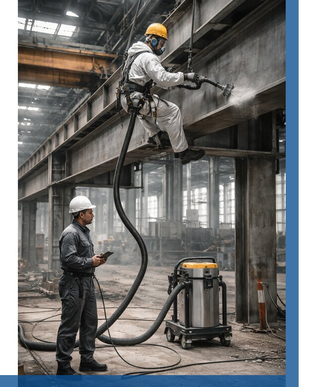 Обеспыливание конструкций в цехе в Соликамске от 4328 р. | ВЫСОТНИК-Слк