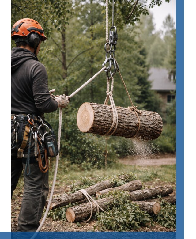 Валка деревьев частями в Соликамске от 7729 р. | ВЫСОТНИК-Слк