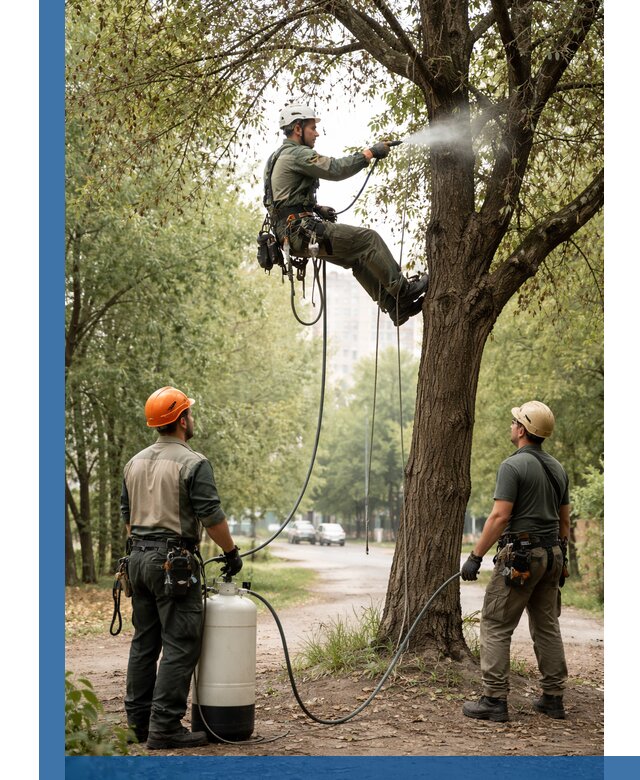 Обработка деревьев от вредителей в Соликамске профессиональная защита