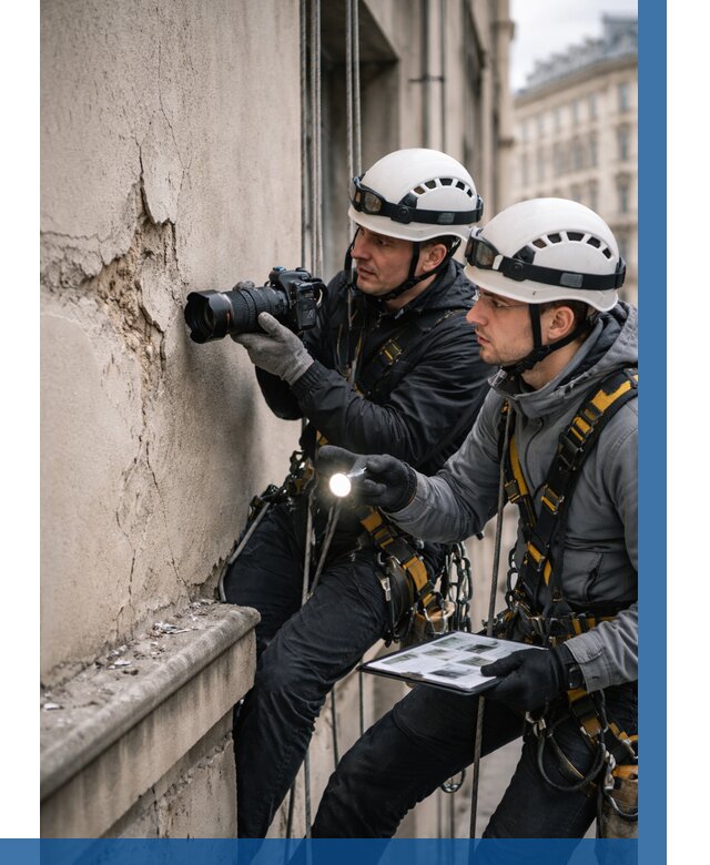 Фотофиксация дефектов фасада в Соликамске от 4637 р. | ВЫСОТНИК-Слк