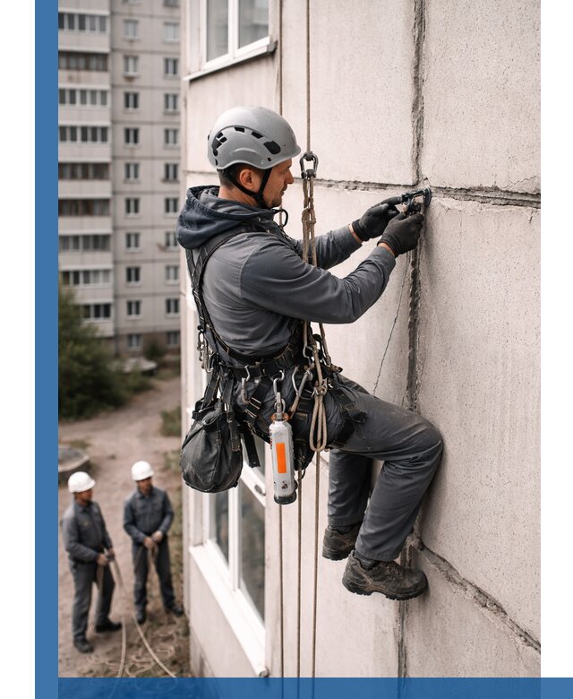 Обследование межпанельных швов и герметизация в Соликамске